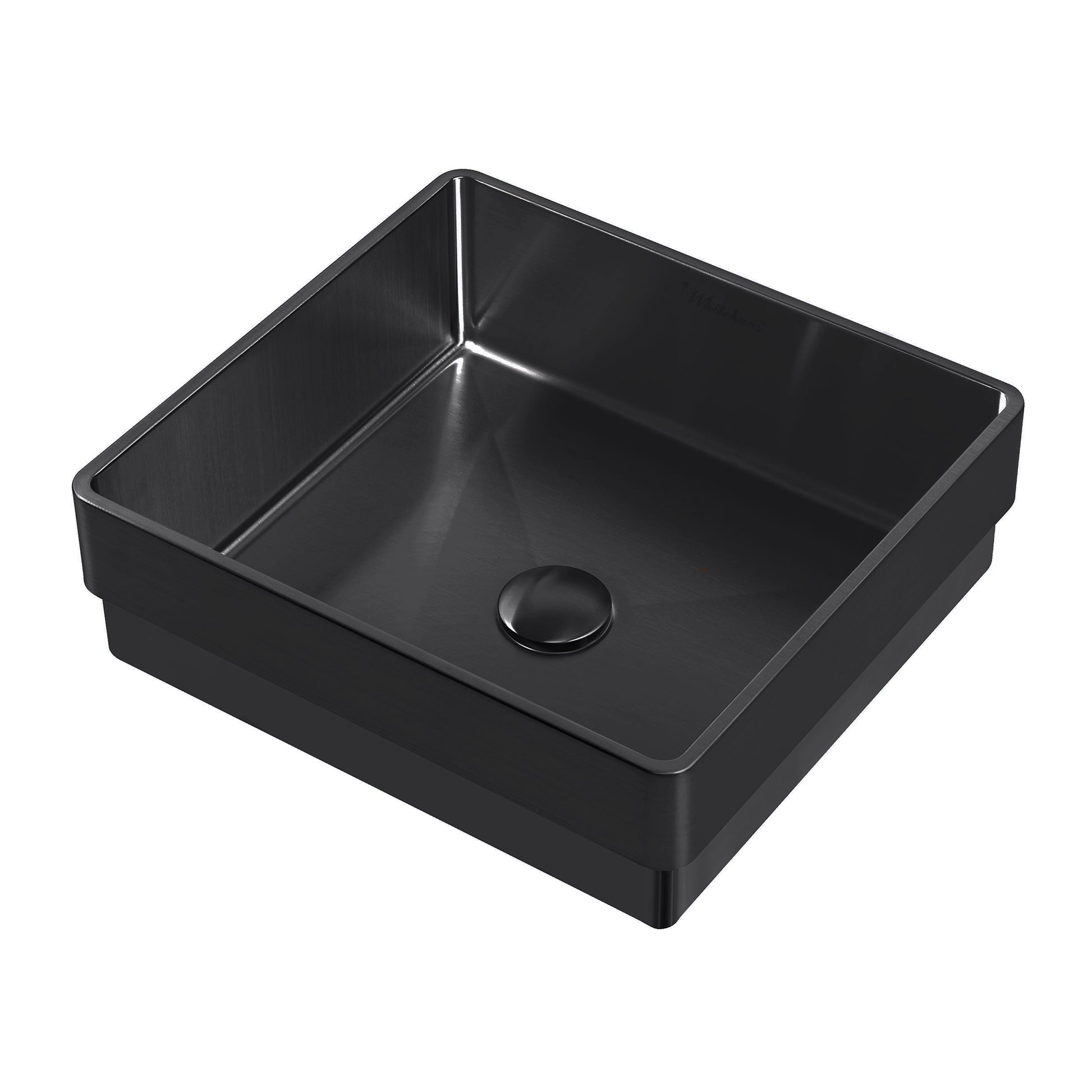 Noah Plus 10 gauge frame, Squared Semi-recessed Basin Set with center drain