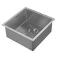 Noah Plus 16 gauge Single Bowl Linen Textured Dual-Mount Sink Set