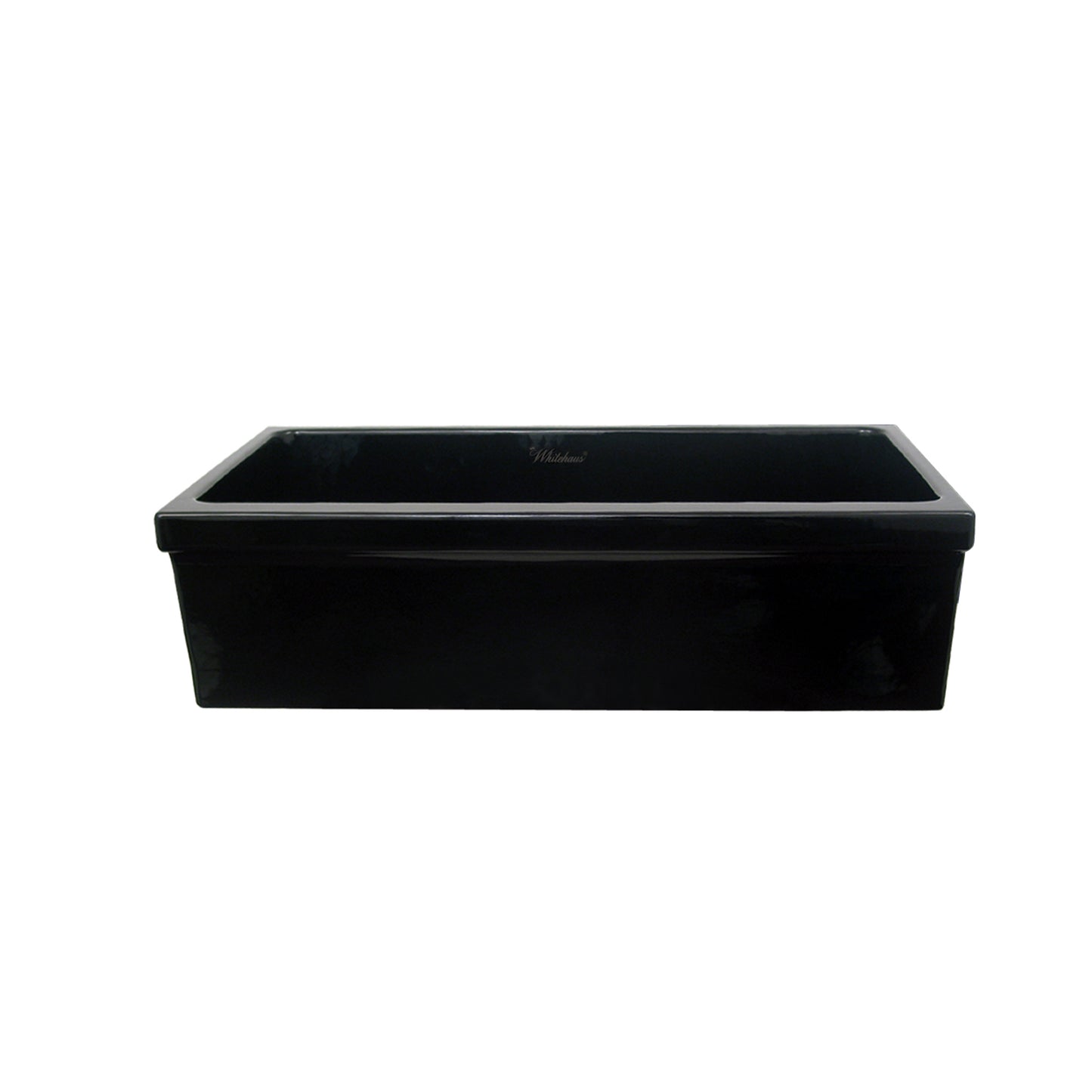 Farmhaus Fireclay Large Sink with 2 ½" Lip on One Side and 2" Lip on the Opposite Side