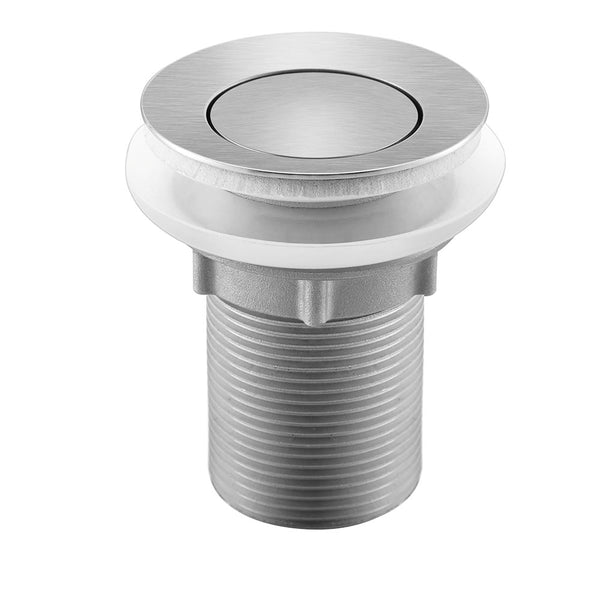 Solid Stainless Steel Pop-up Drain with Overflow