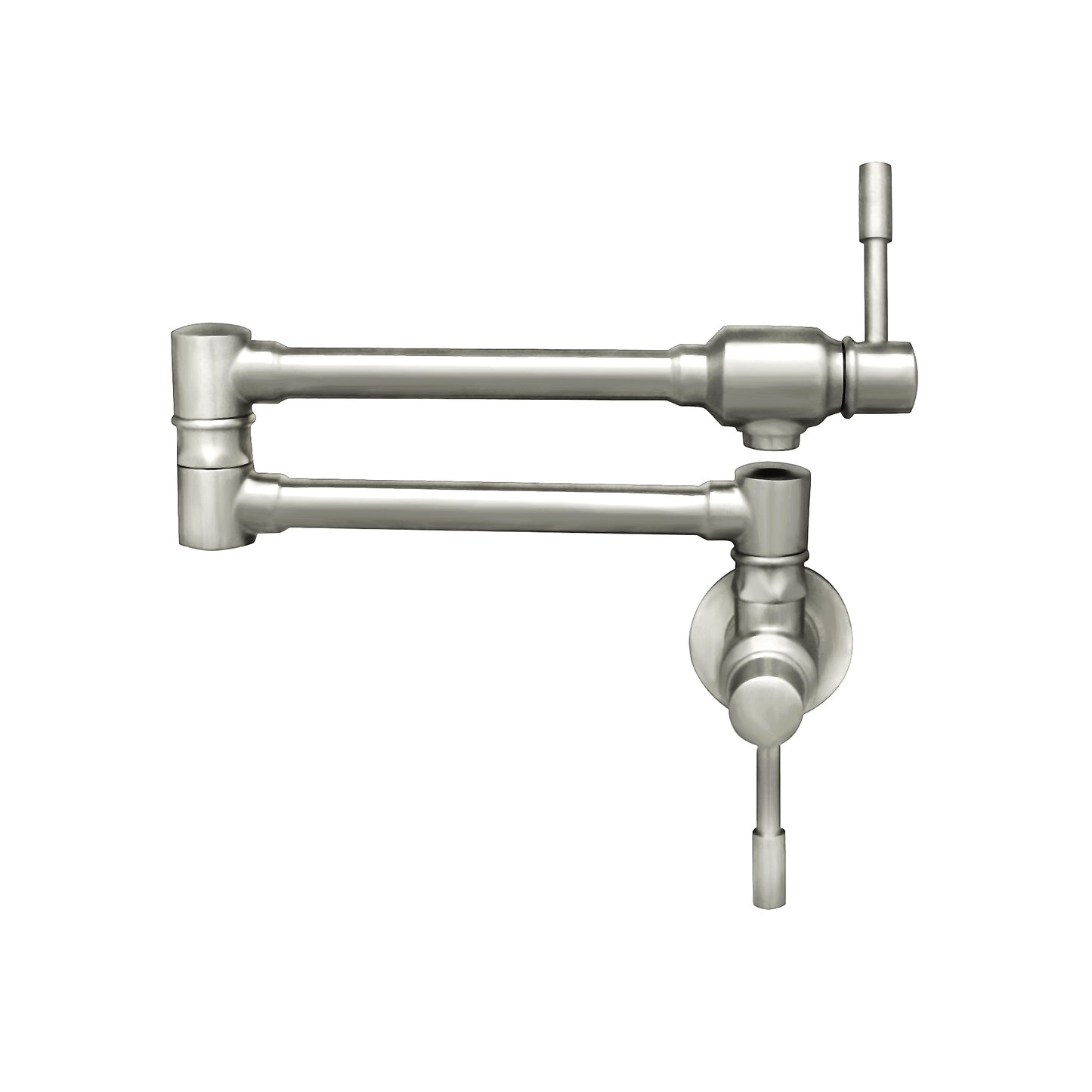 Waterhaus Lead Free, Solid Stainless Steel Wall Mount Pot Filler