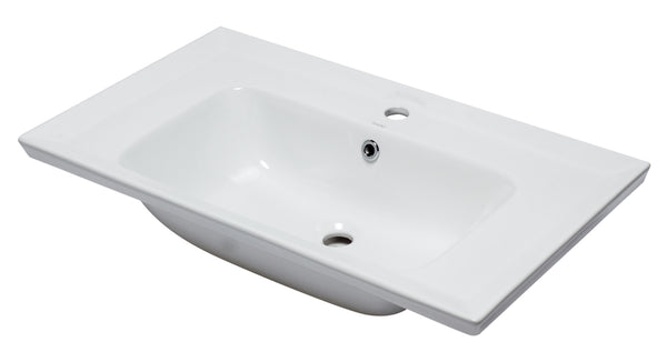 EAGO BH003 White Ceramic 32x19 Rectangular Drop In Sink