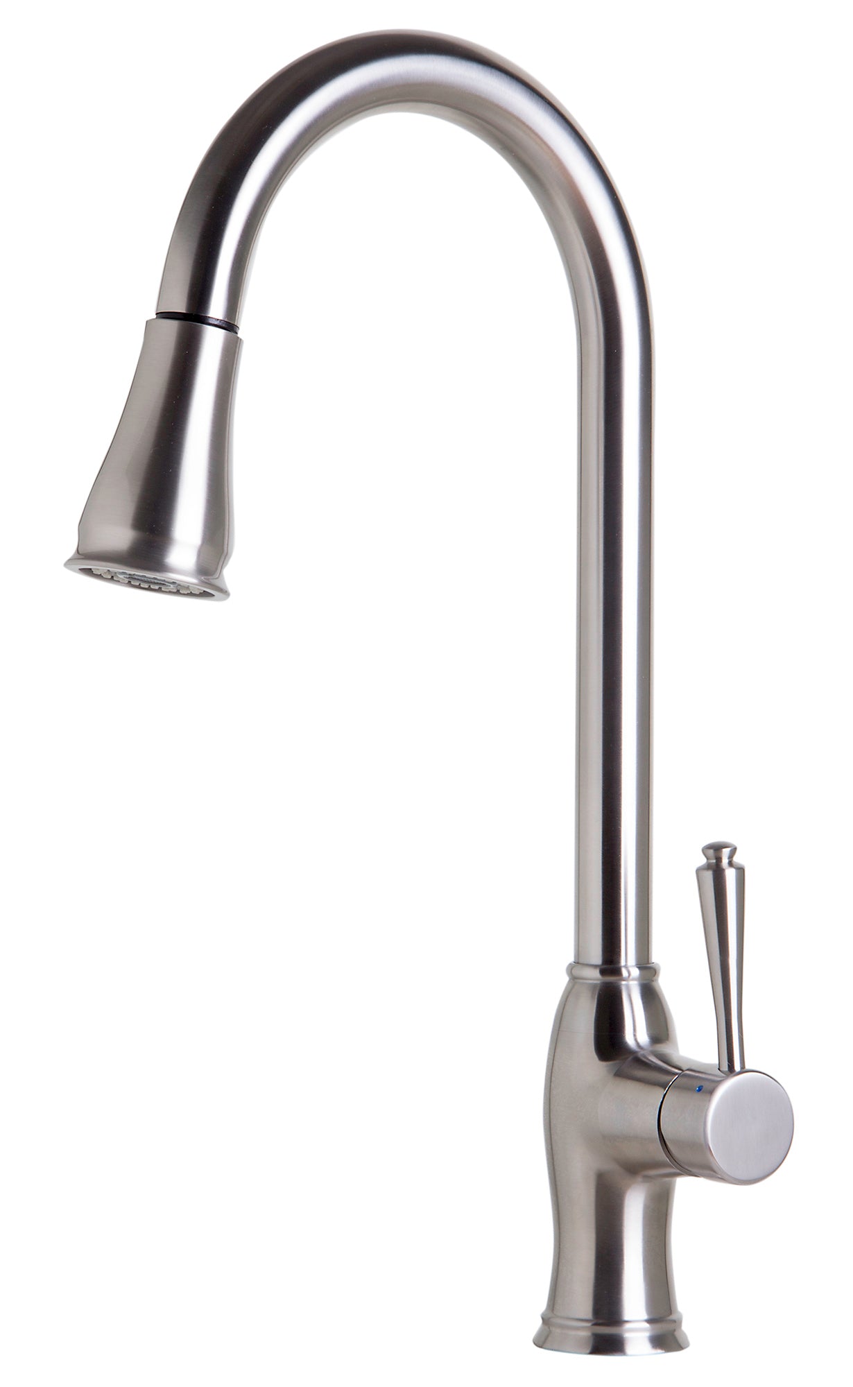 Traditional Solid Brushed Stainless Steel Pull Down Kitchen Faucet