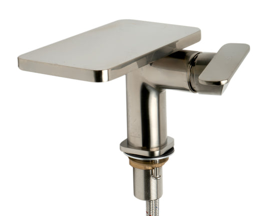 Brushed Nickel Single-Lever Bathroom Faucet