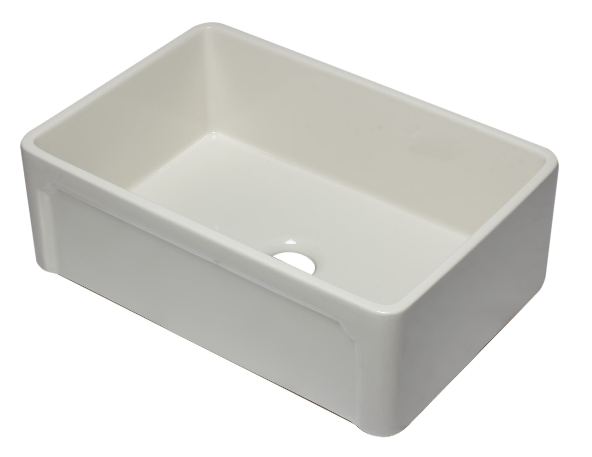 ALFI brand AB3020SB-B 30 inch Biscuit Reversible Single Fireclay Farmhouse Kitchen Sink