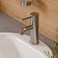 Brushed Nickel Single Lever Bathroom Faucet