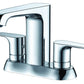 Polished Chrome Two-Handle 4'' Centerset Bathroom Faucet