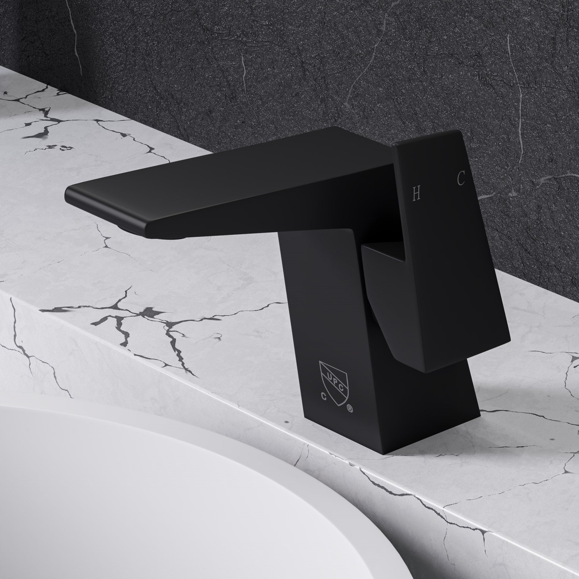 Black Matte Single Hole Bathroom Faucet