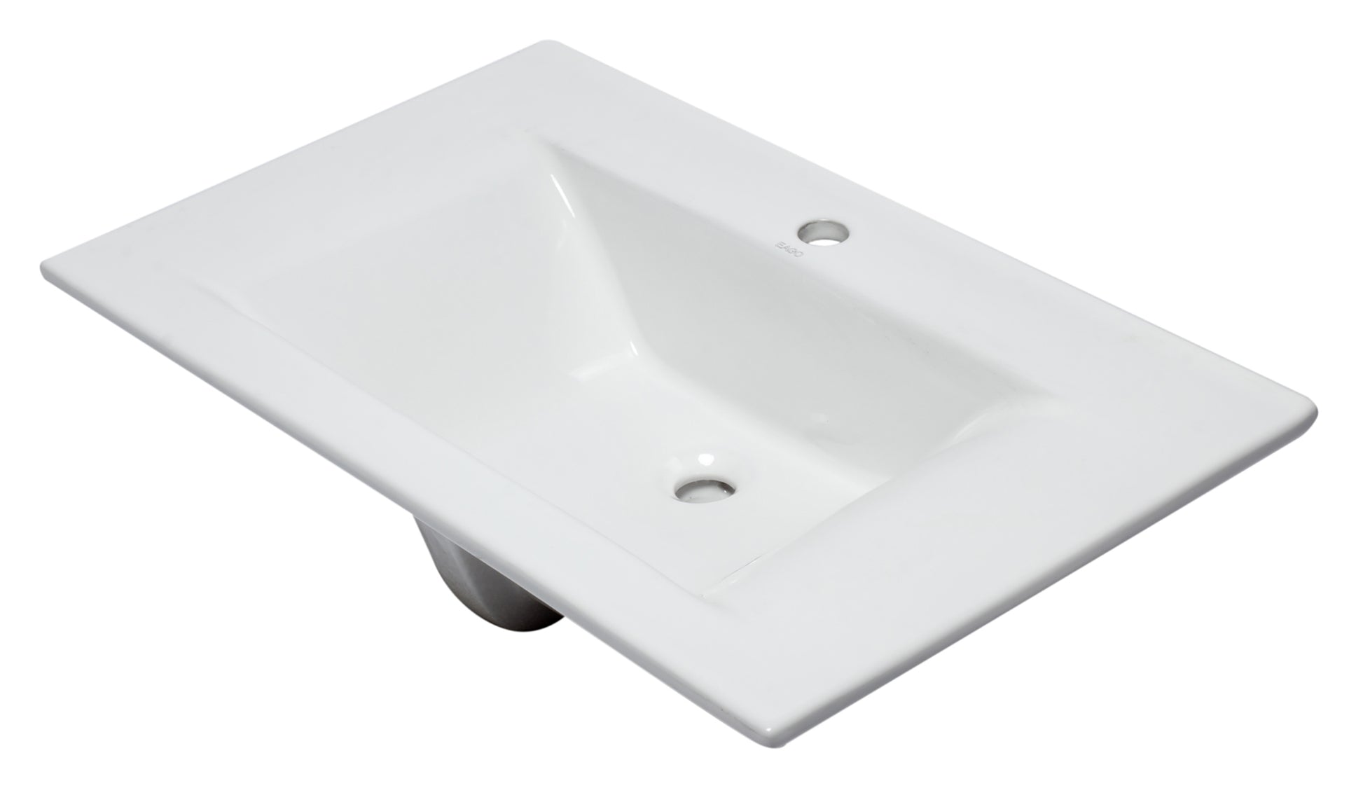 EAGO BB127 White Ceramic 32"x19" Rectangular Drop In Sink